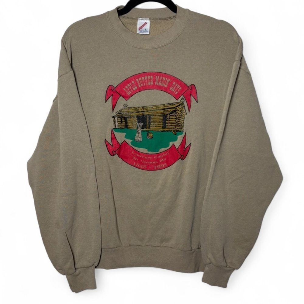 Vintage Jerzees Apple Butter Makin’ Days Sweatshirt (90s Mt. Vernon MO)